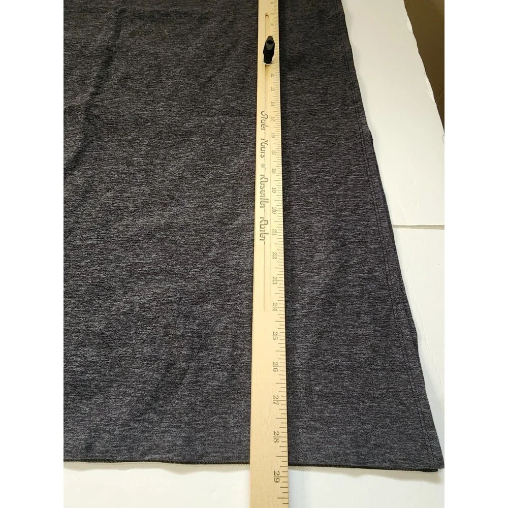 Lululemon Vinyasa Wrap Scarf Heather Grey Blue Reversible Wee Stripe With Snaps